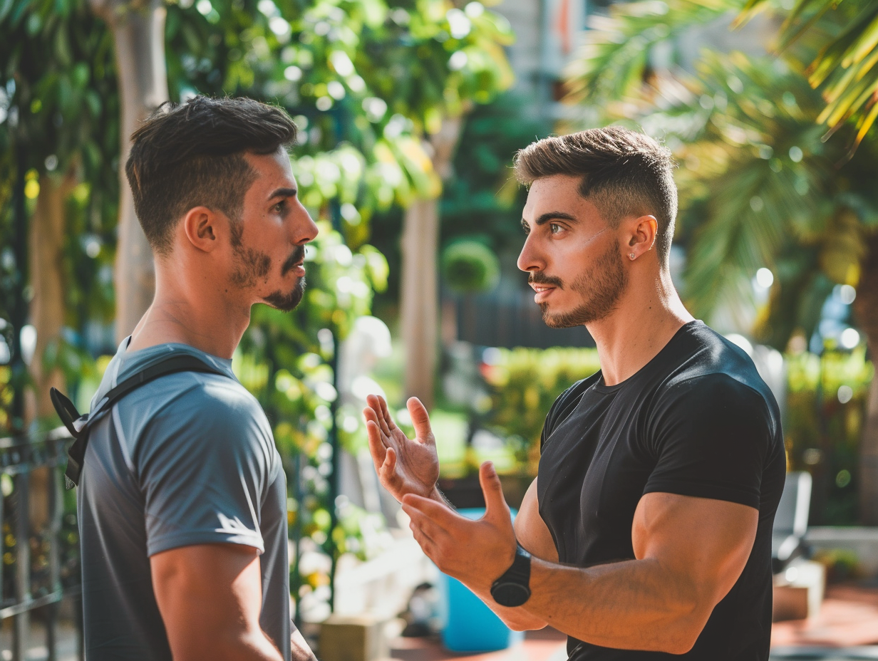 Група людей різного віку займається активними тренуваннями